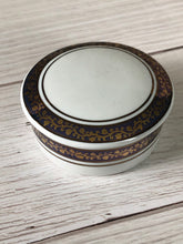 Load image into Gallery viewer, Vintage St. Regis Porcelain Trinket Box Made in Brazil, Vintage Porcelain Dresser Box, Porcelain Keepsake Box
