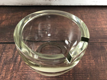 Load image into Gallery viewer, Mid Century Heavy Round Smooth Thick Cut Glass 2.5&quot; Tall Ashtray, Mad Men Round Ashtray, Cigar Tray, Cigarette Tray
