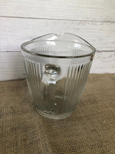 Load image into Gallery viewer, Vintage 1950s Ecko Chicago, IL Clear Ribbed Glass Quart Pitcher
