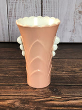Load image into Gallery viewer, Anchor Hocking Fired-On Pink Vitrock Scalloped Art Deco Glass Table Vase

