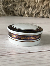 Load image into Gallery viewer, Vintage St. Regis Porcelain Trinket Box Made in Brazil, Vintage Porcelain Dresser Box, Porcelain Keepsake Box
