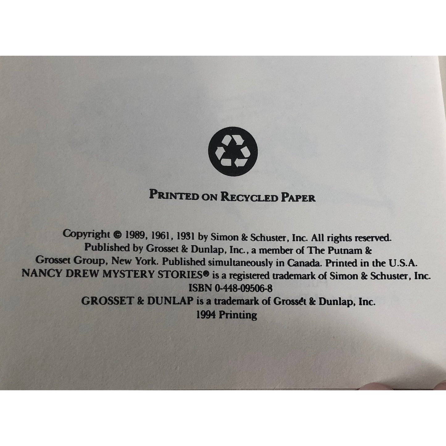 1994 Nancy Drew The Secret of Red Gate Farm By Carolyn Keene