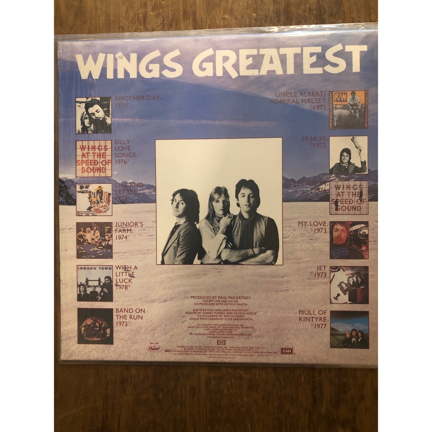 1978 Paul McCartney Capitol Records Wings Greatest Record Album Vinyl