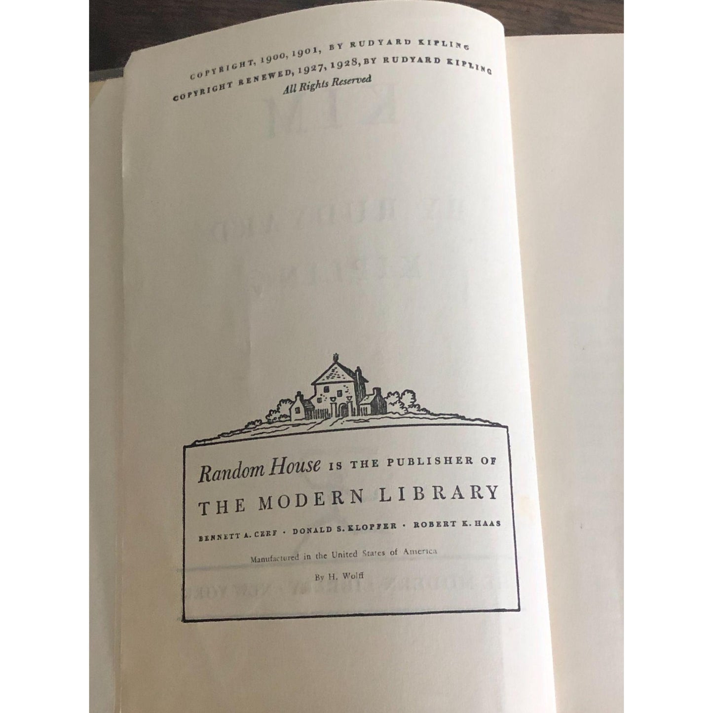 1928 KIM By Rudyard Kipling The Modern Library