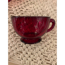 Load image into Gallery viewer, Set of 4 Ruby Red Punch Bowl Cups
